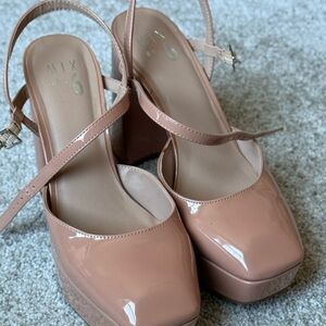 Mix No. 6 Nude Platform Heels
